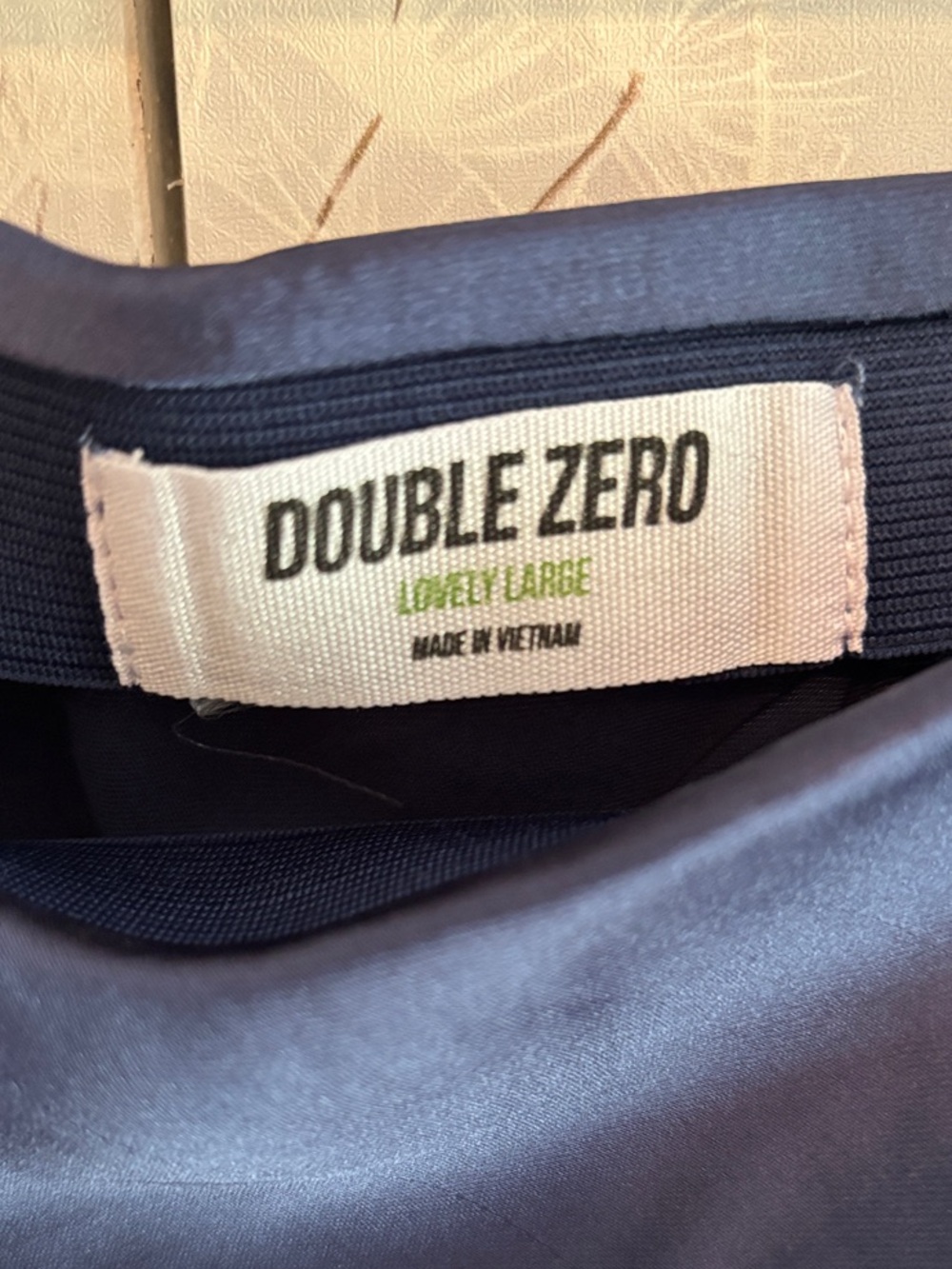 Double Zero Midnight Blue Satin Slip Skirt - Picture 2 of 6